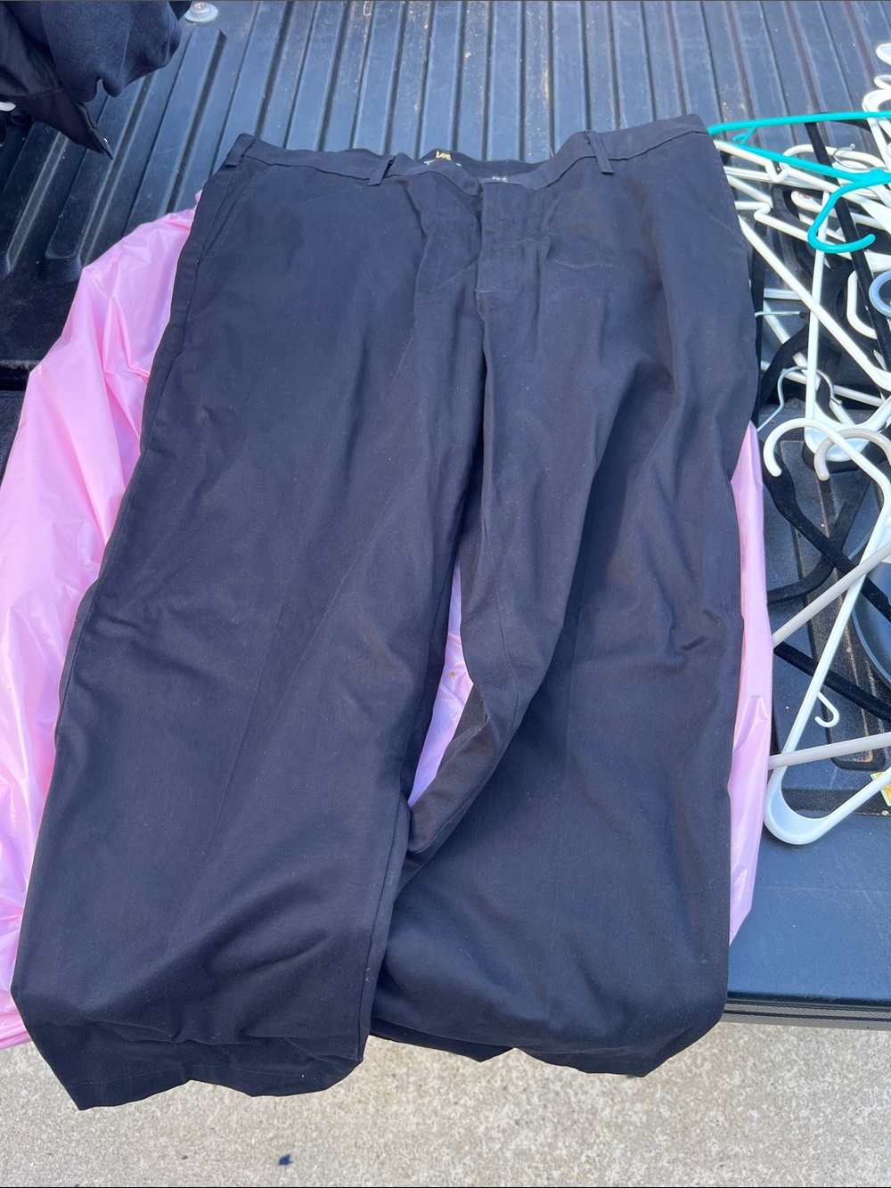 Lee Men's Black Dress Pants 42 x 30